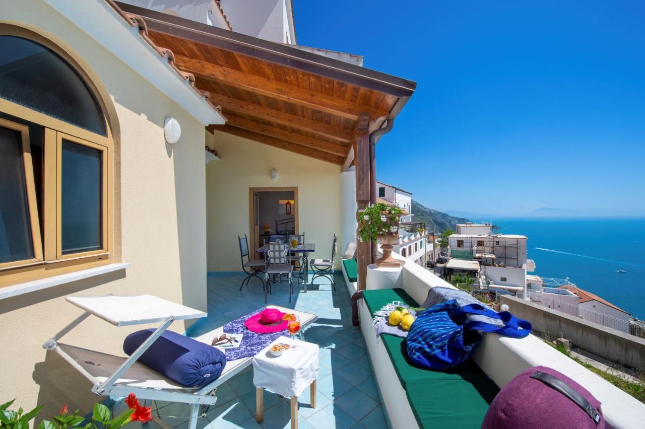 Casetta Del Sole Villa Praiano Bagian luar foto